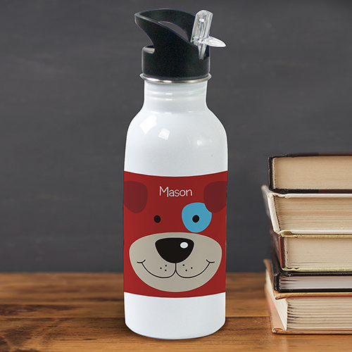 Personalized Puppy Water Bottle Water Bottle for Kids